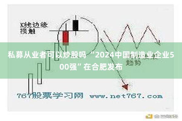 私募从业者可以炒股吗 “2024中国制造业企业500强”在合肥发布