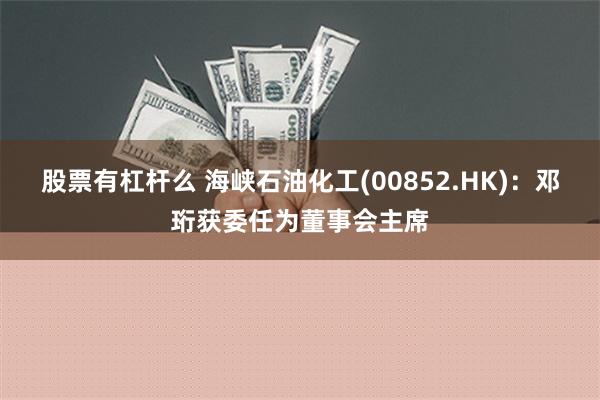 股票有杠杆么 海峡石油化工(00852.HK)：邓珩获委任为董事会主席