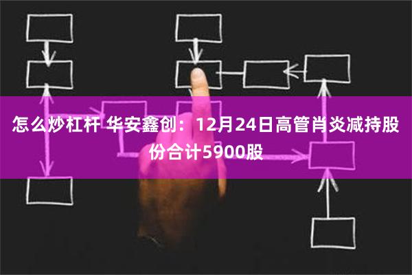 怎么炒杠杆 华安鑫创：12月24日高管肖炎减持股份合计5900股